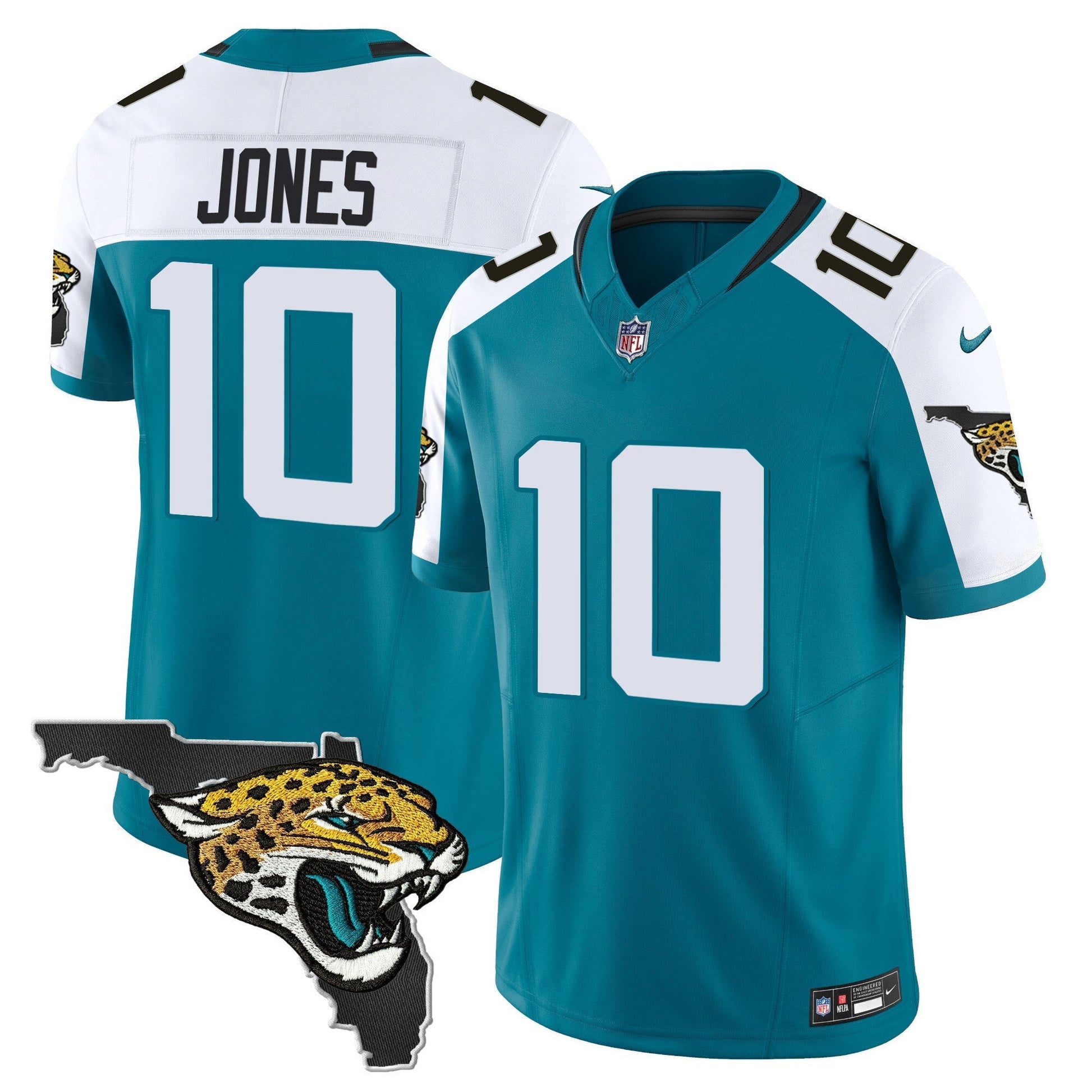 Men's Jacksonville Jaguars Florida Patch Vapor Jersey - All Stitched