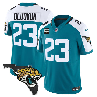 Men's Jacksonville Jaguars Florida Patch Vapor Jersey - All Stitched
