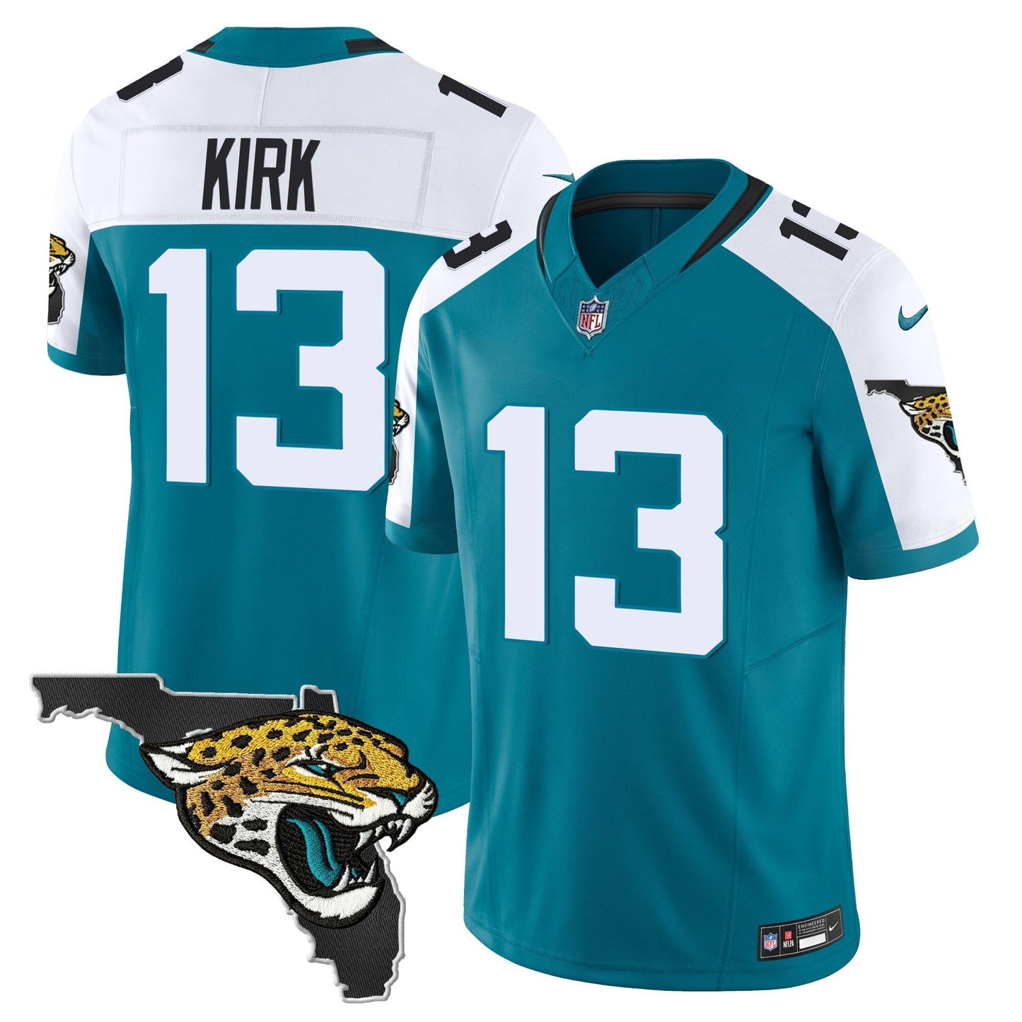 Men's Jacksonville Jaguars Florida Patch Vapor Jersey - All Stitched