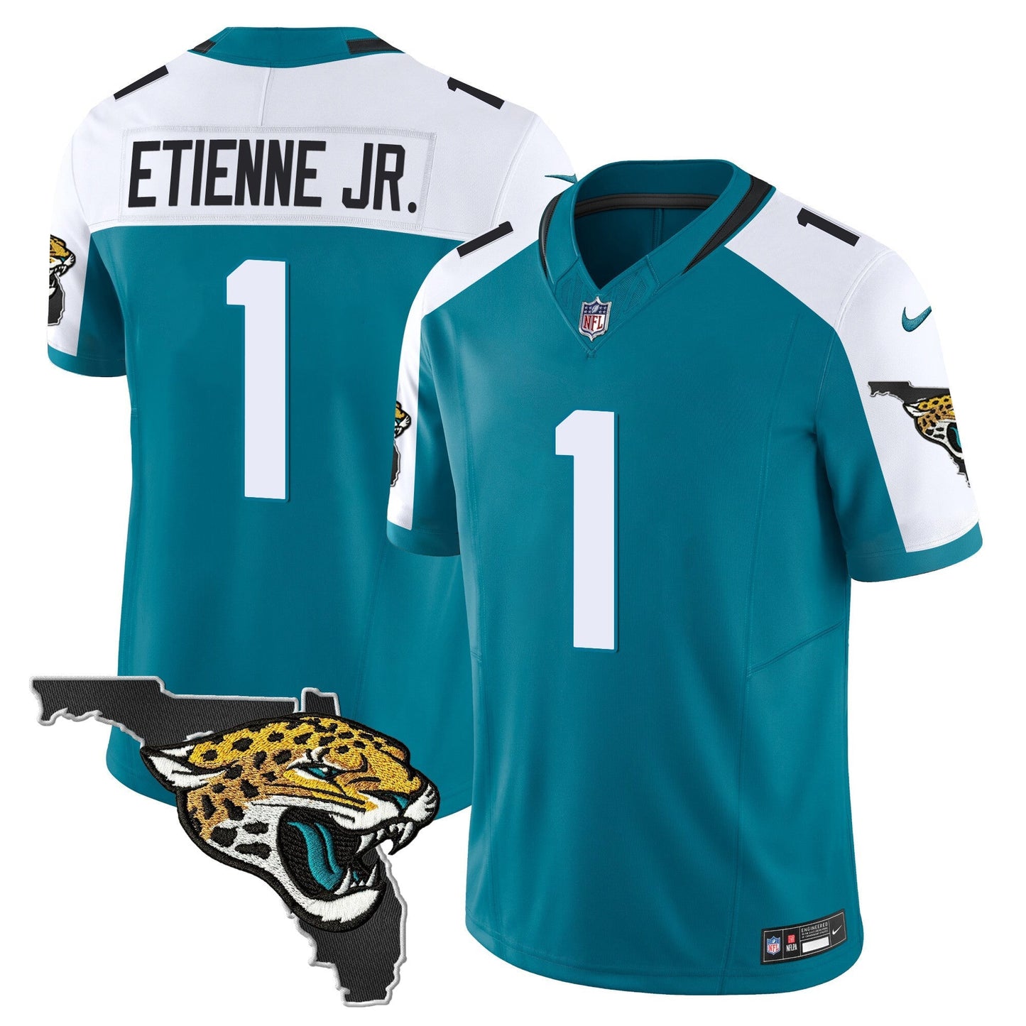 Men's Jacksonville Jaguars Florida Patch Vapor Jersey - All Stitched