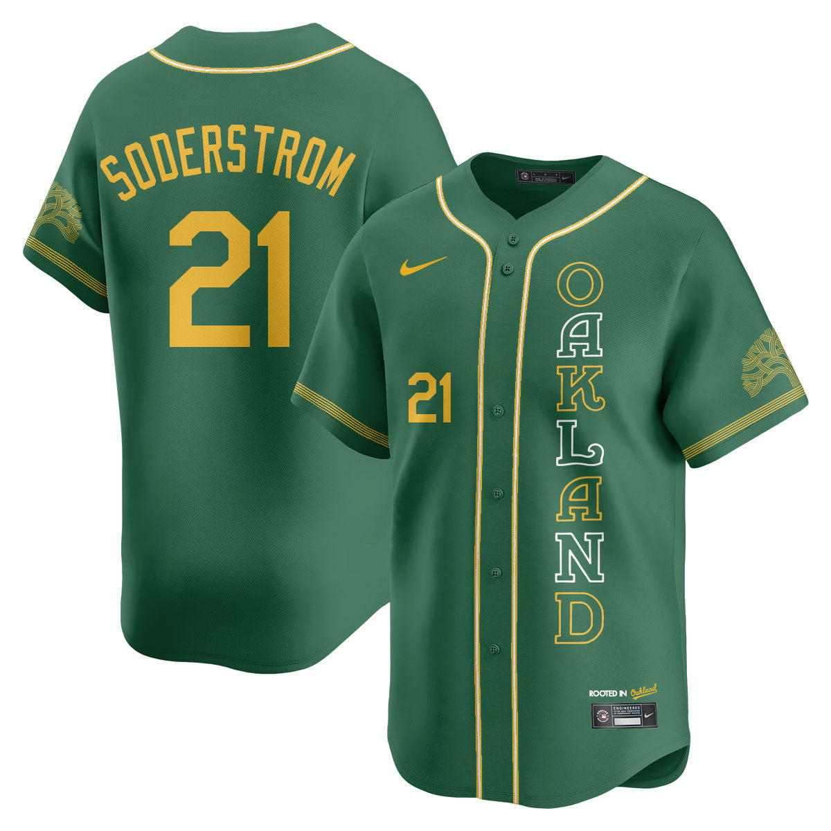 Men's Oakland Athletics City Connect Concept Jersey - All Stitched
