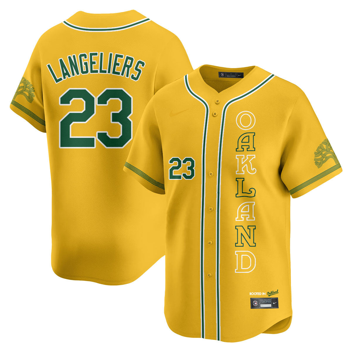 Men's Oakland Athletics City Connect Concept Jersey - All Stitched