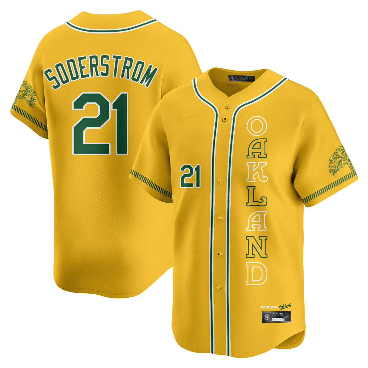 Men's Oakland Athletics City Connect Concept Jersey - All Stitched