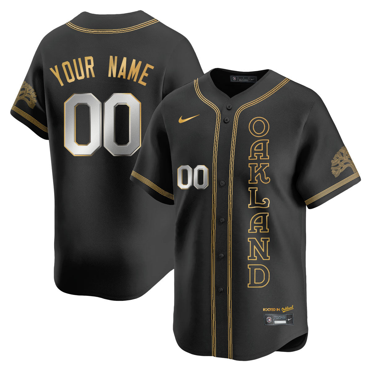 Custom Name/Gender Oakland Athletics City Connect Concept Jersey - All Stitched