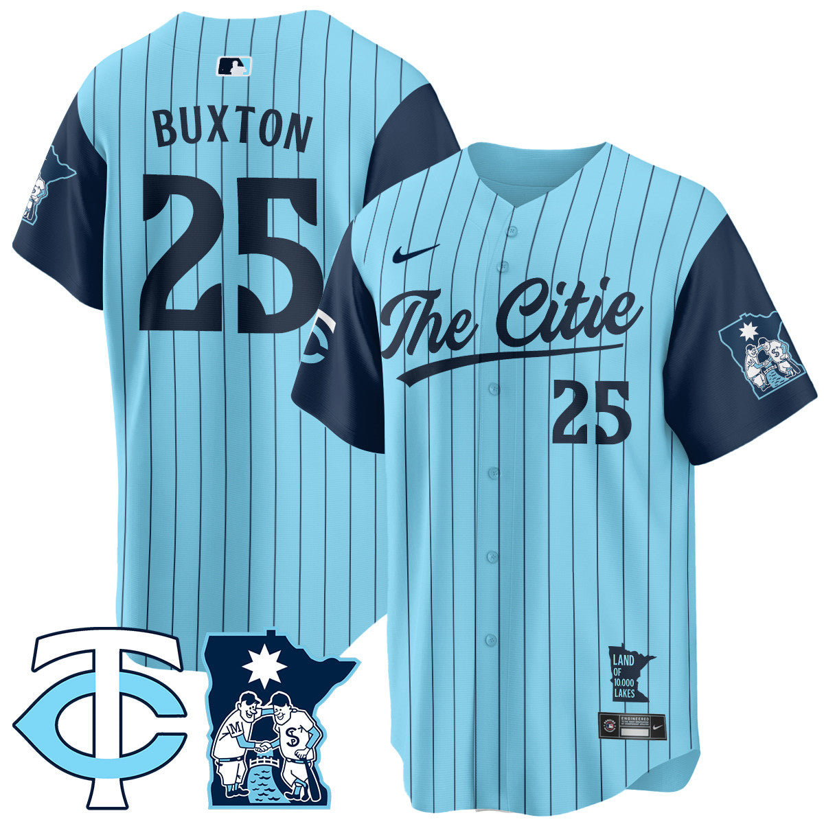 Men's Minnesota Twins City Connect Concept Jersey - All Stitched