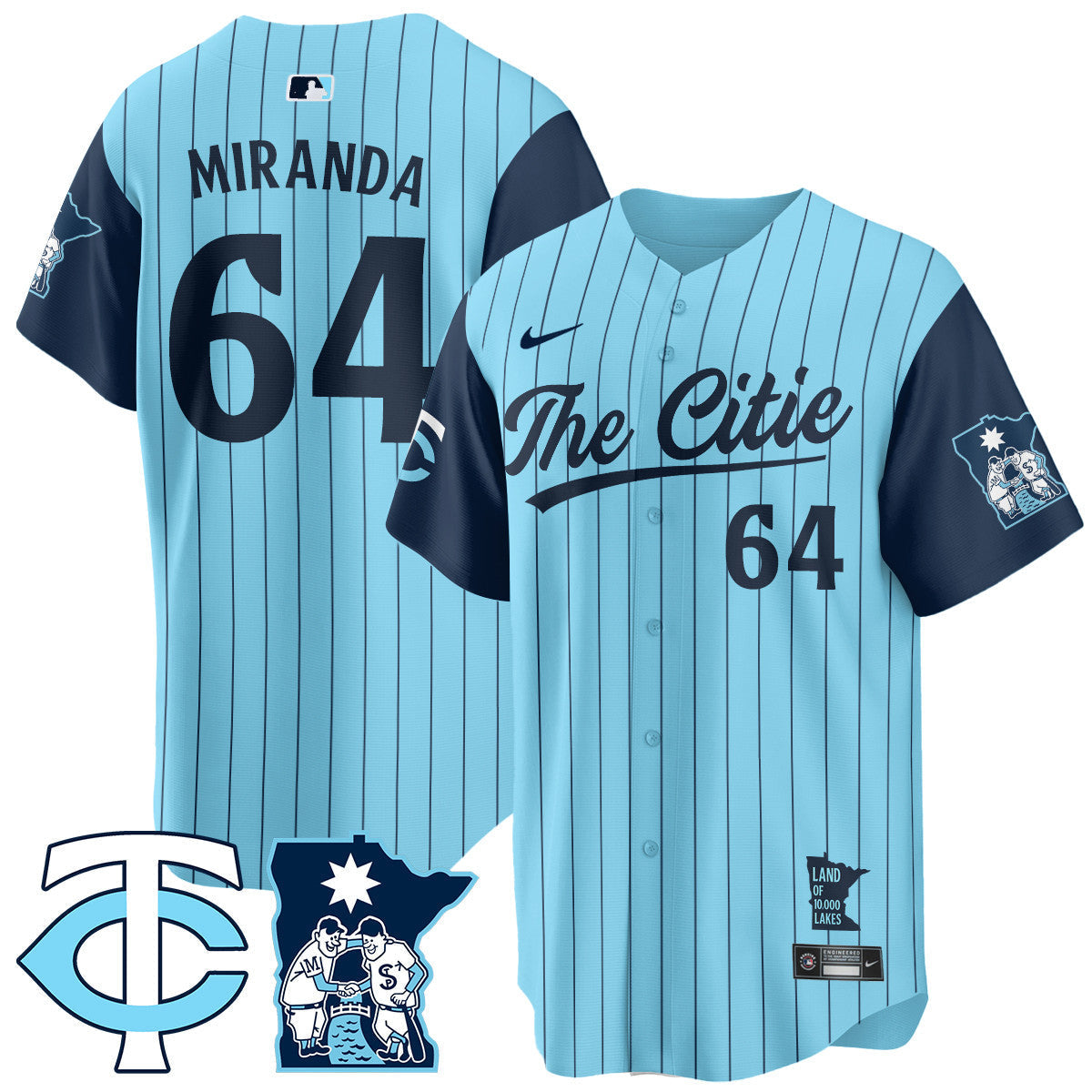 Men's Minnesota Twins City Connect Concept Jersey - All Stitched