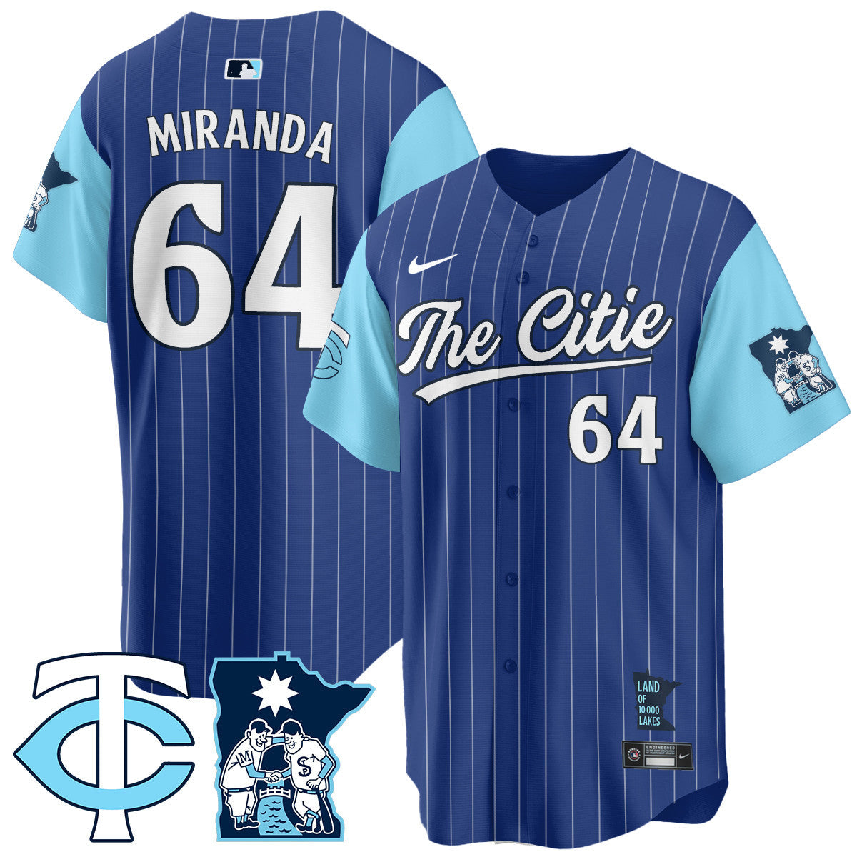 Men's Minnesota Twins City Connect Concept Jersey - All Stitched