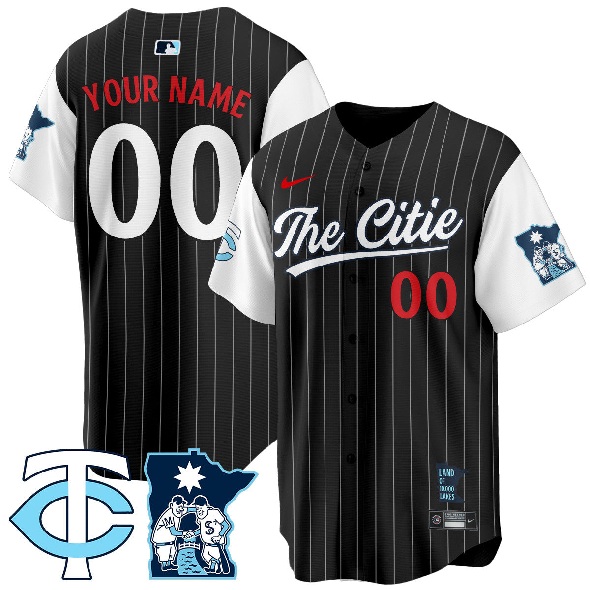 Custom Name/Gender Minnesota Twins City Connect Concept Jersey - All Stitched