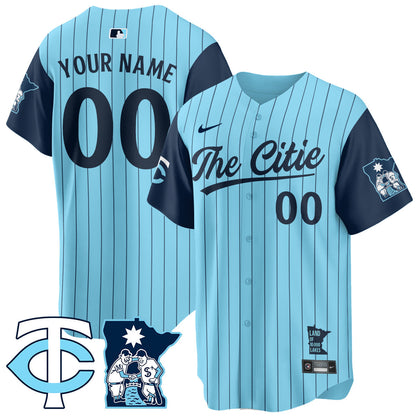 Custom Name/Gender Minnesota Twins City Connect Concept Jersey - All Stitched