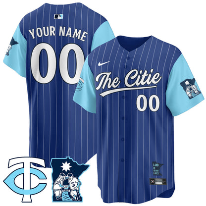 Custom Name/Gender Minnesota Twins City Connect Concept Jersey - All Stitched