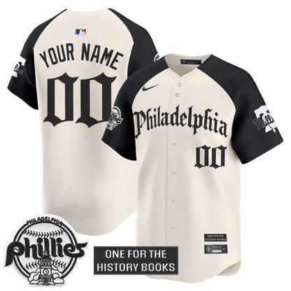 Phillies 'Retro Newspaper Edition' Vapor Premier Limited Custom Jersey - All Stitched