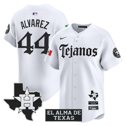 Men's Houston Astros Mexico Tejano Barrio Style Vapor Premier Limited Jersey - All Stitched
