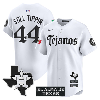 Men's Houston Astros Mexico Tejano Barrio Style Vapor Premier Limited Jersey - All Stitched