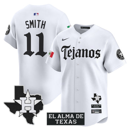 Men's Houston Astros Mexico Tejano Barrio Style Vapor Premier Limited Jersey - All Stitched