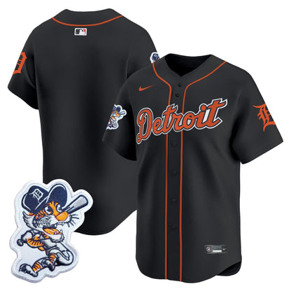 Men's Detroit Tigers Paws Patch Vapor Premier Limited Jersey - All Stitched