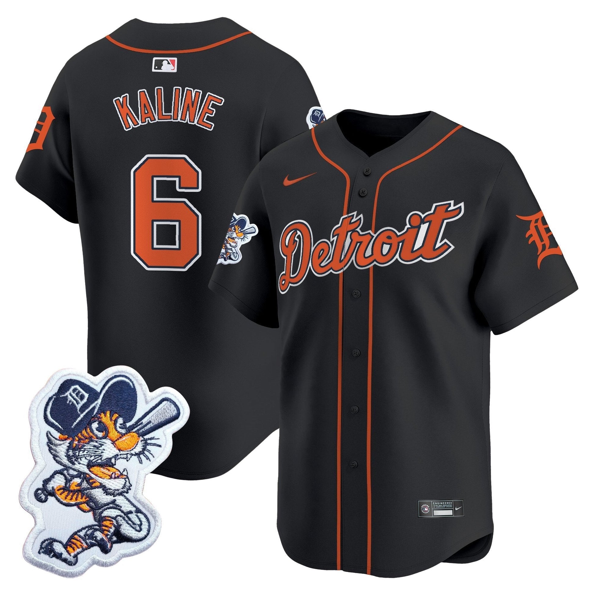 Men's Detroit Tigers Paws Patch Vapor Premier Limited Jersey - All Stitched