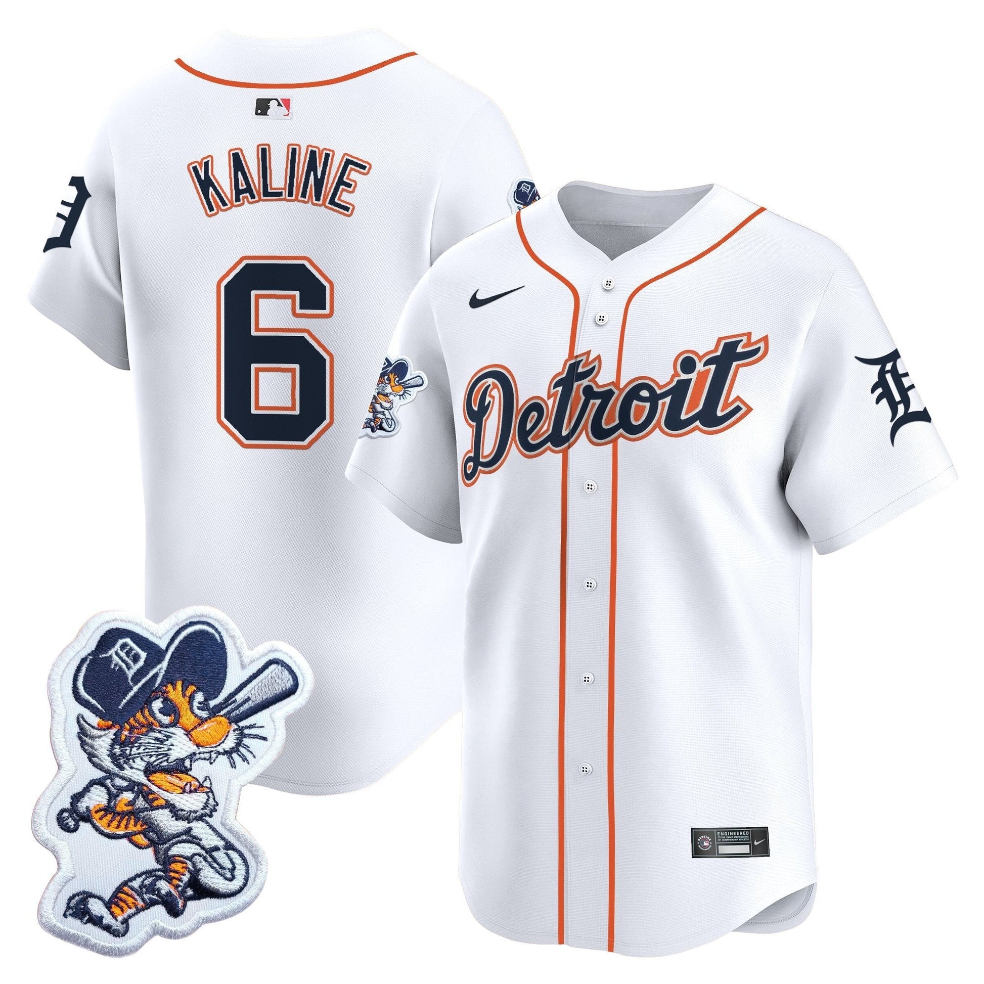 Men's Detroit Tigers Paws Patch Vapor Premier Limited Jersey - All Stitched