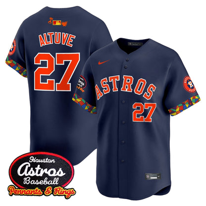 Men's Houston Astros x El Tiempo Cantina Vapor Premier Limited Jersey - All Stitched