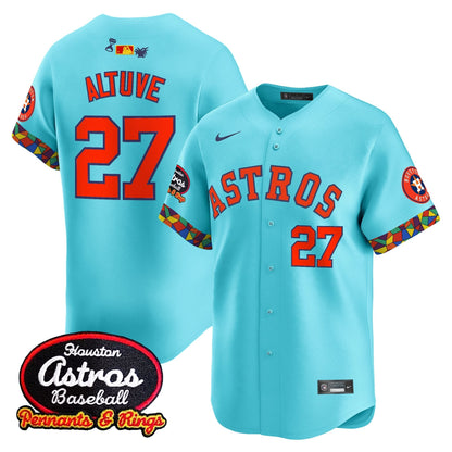 Men's Houston Astros x El Tiempo Cantina Vapor Premier Limited Jersey - All Stitched