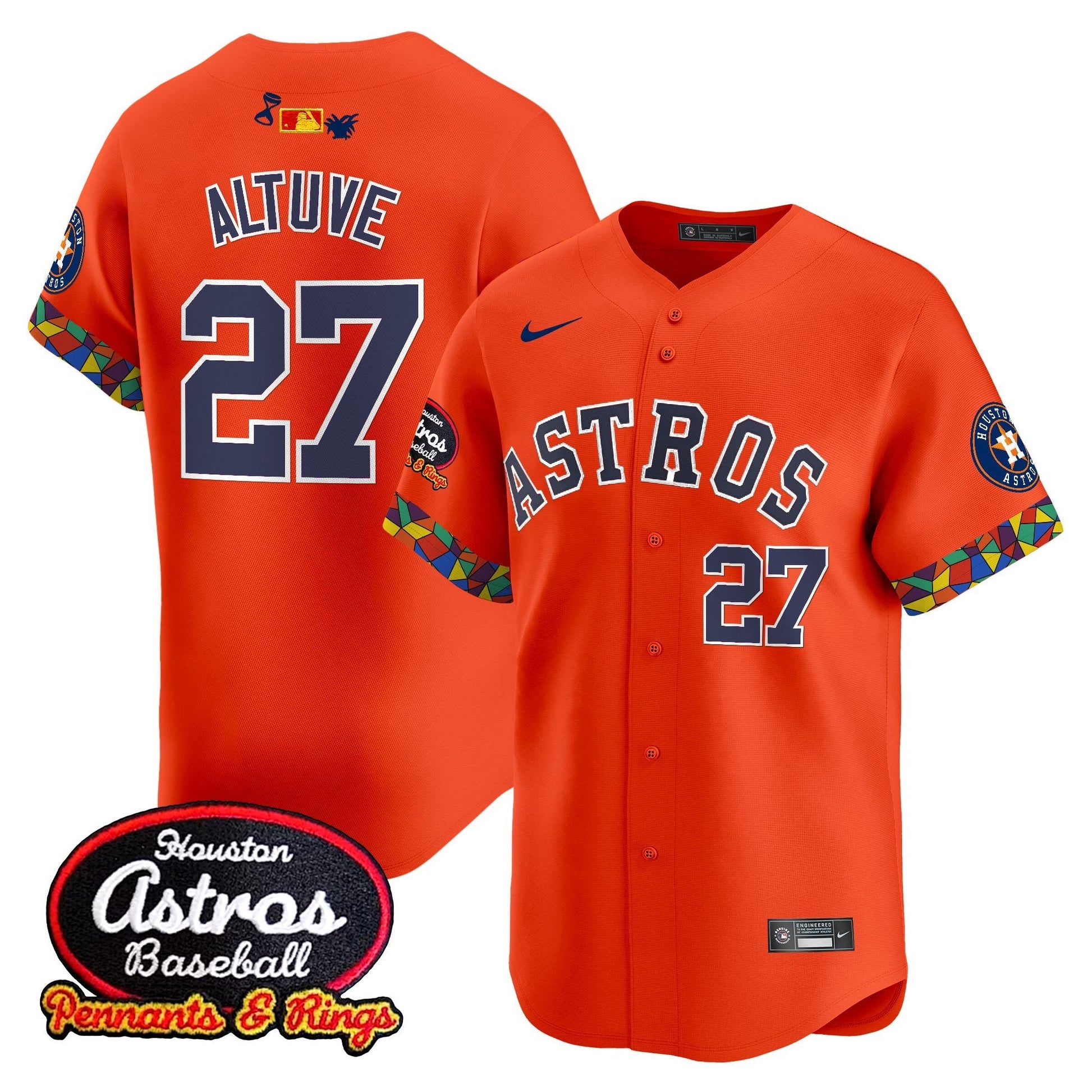 Men's Houston Astros x El Tiempo Cantina Vapor Premier Limited Jersey - All Stitched