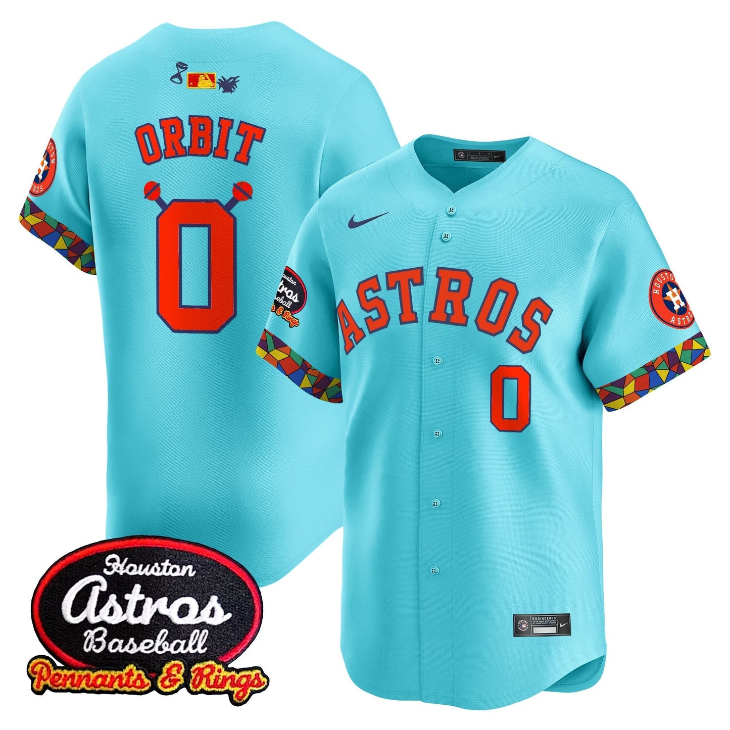 Men's Houston Astros x El Tiempo Cantina Vapor Premier Limited Jersey - All Stitched