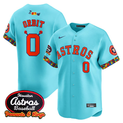 Men's Houston Astros x El Tiempo Cantina Vapor Premier Limited Jersey - All Stitched