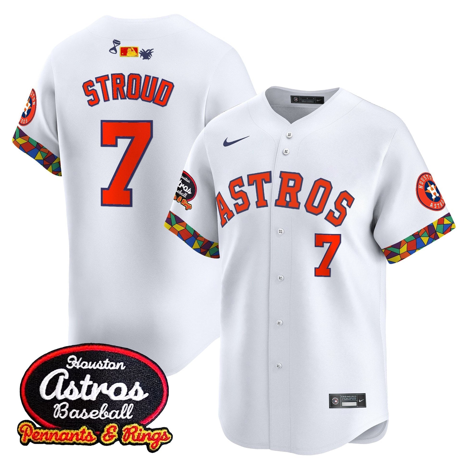 Men's Houston Astros x El Tiempo Cantina Vapor Premier Limited Jersey - All Stitched
