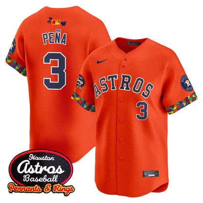 Men's Houston Astros x El Tiempo Cantina Vapor Premier Limited Jersey - All Stitched