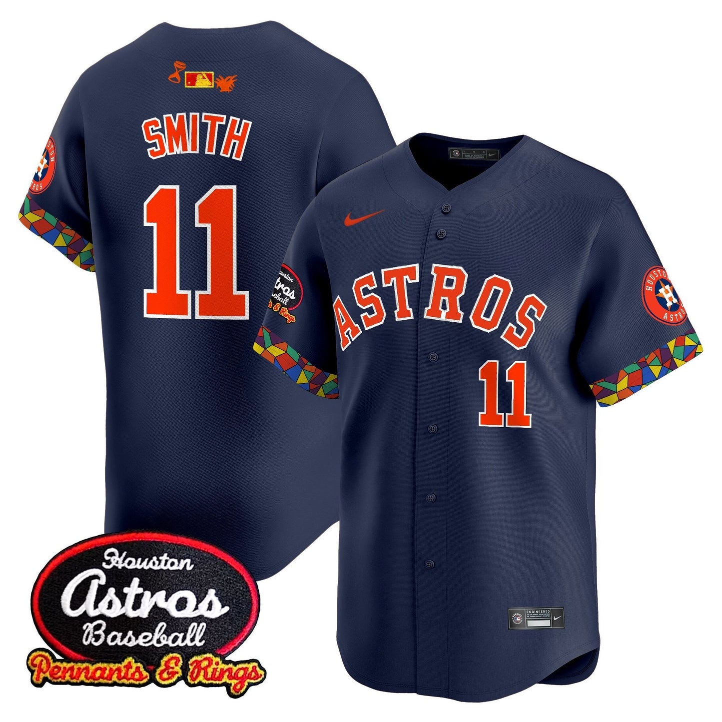 Men's Houston Astros x El Tiempo Cantina Vapor Premier Limited Jersey - All Stitched