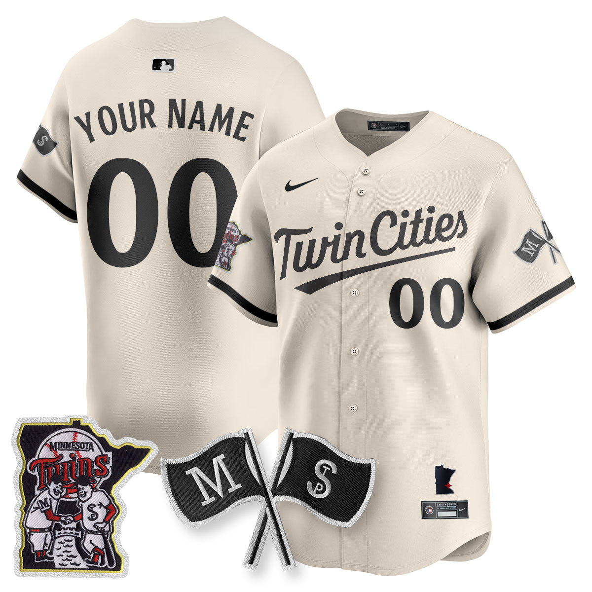 Custom Name/Gender Minnesota Twins Alternate Limited Jersey - All Stitched