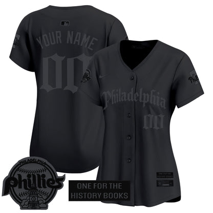 Phillies 'Retro Newspaper Edition' Vapor Premier Limited Custom Jersey - All Stitched