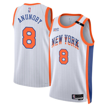 Men's New York Knicks Honour Dick Barnett Jersey - All Stitched