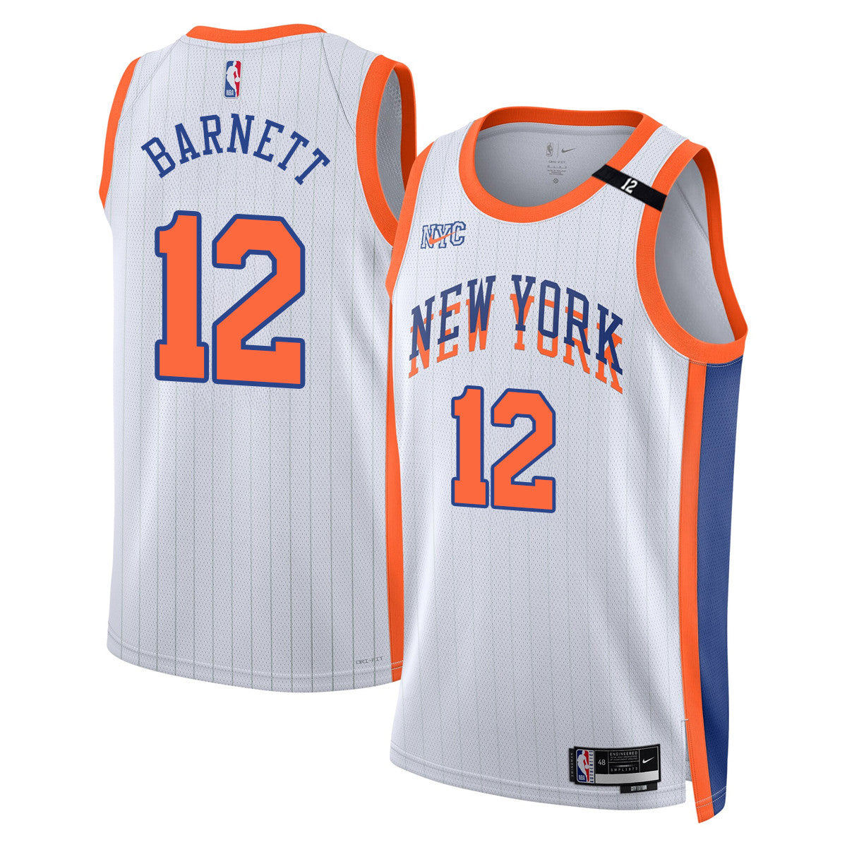 Men's New York Knicks Honour Dick Barnett Jersey - All Stitched