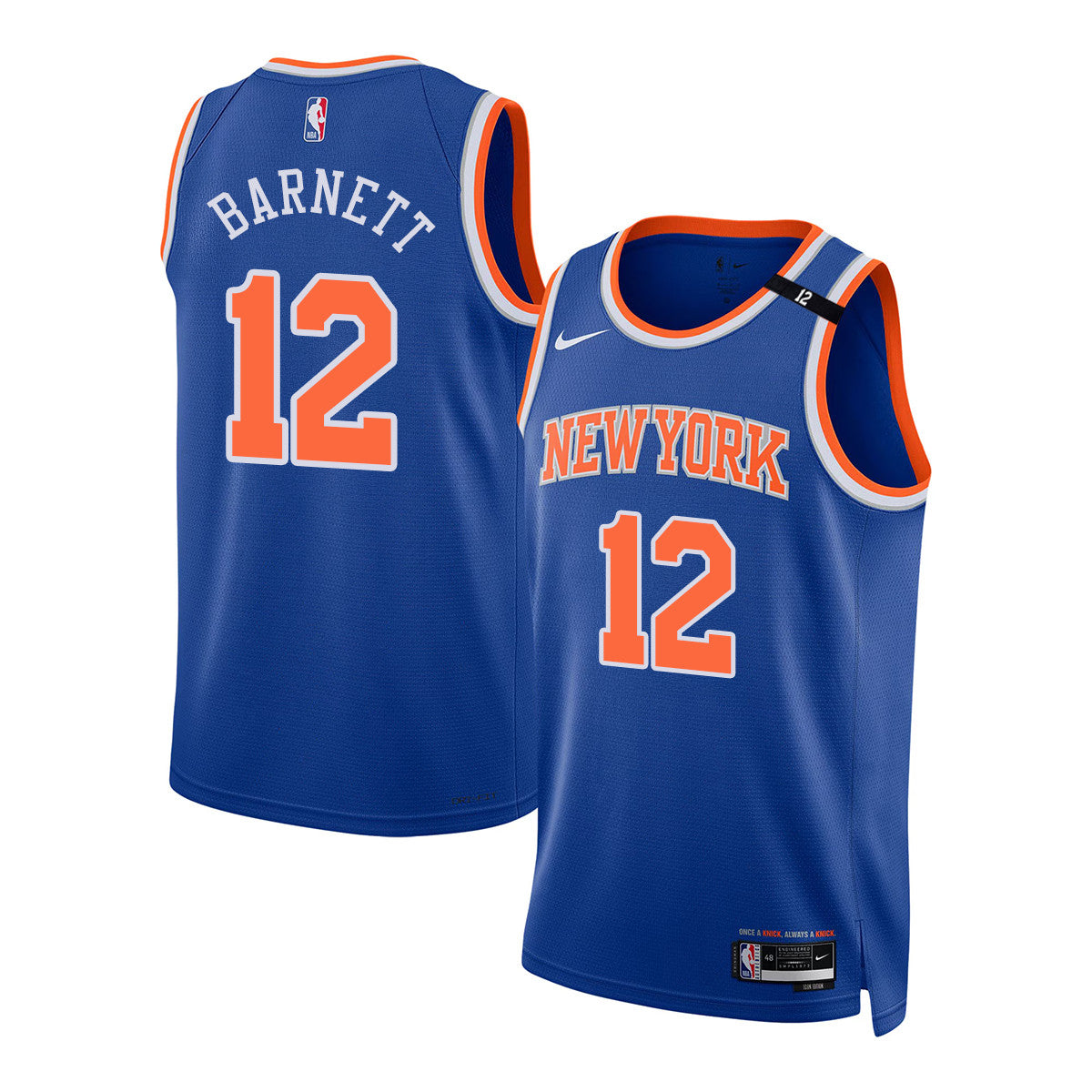 Men's New York Knicks Honour Dick Barnett Jersey - All Stitched