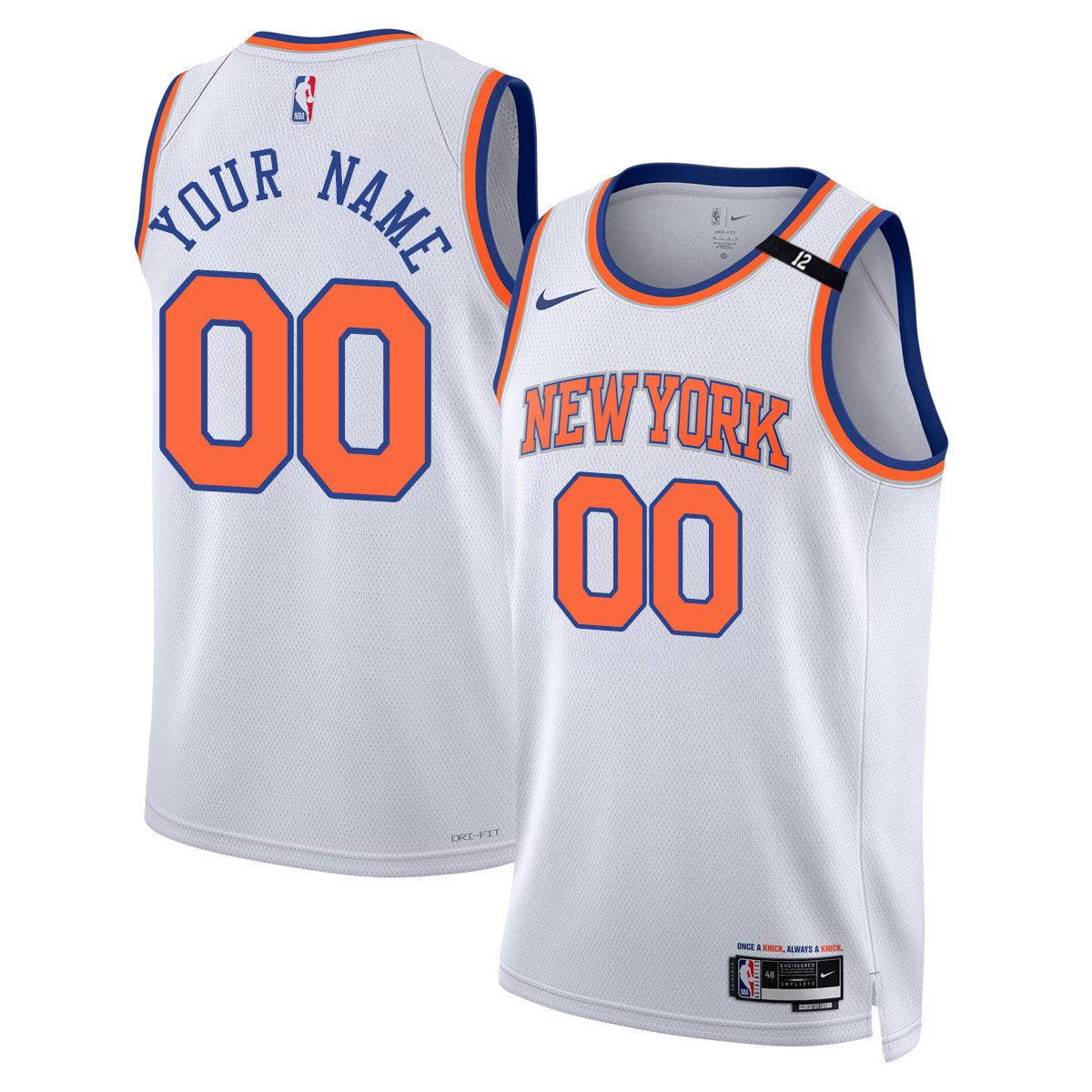 New York Knicks Honour Dick Barnett Custom Jersey - All Stitched