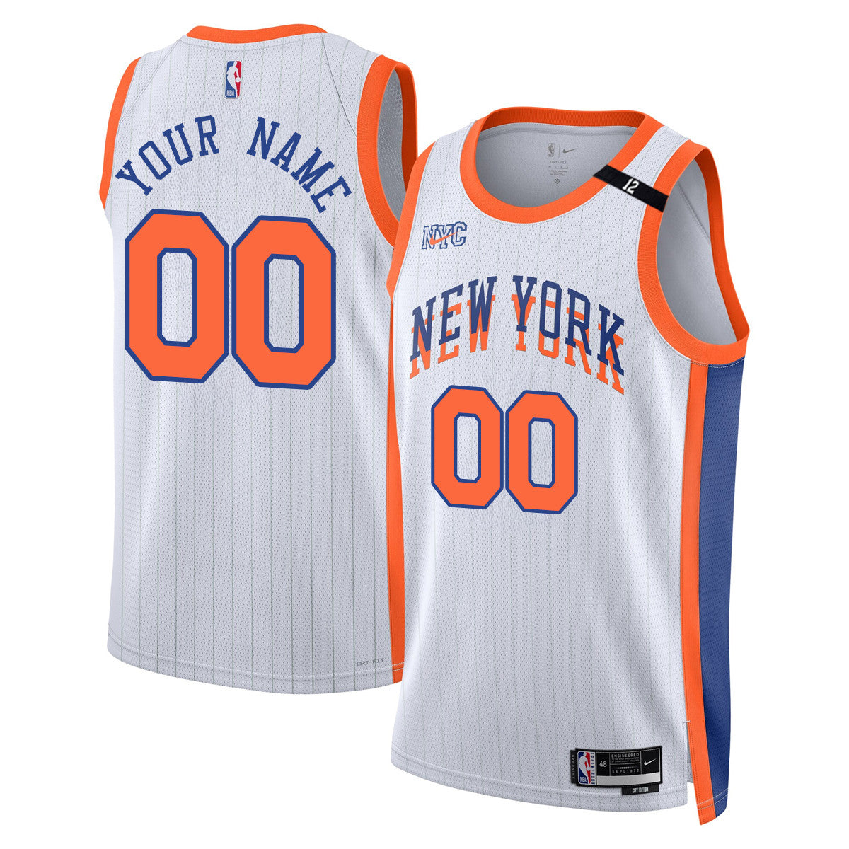 New York Knicks Honour Dick Barnett Custom Jersey - All Stitched