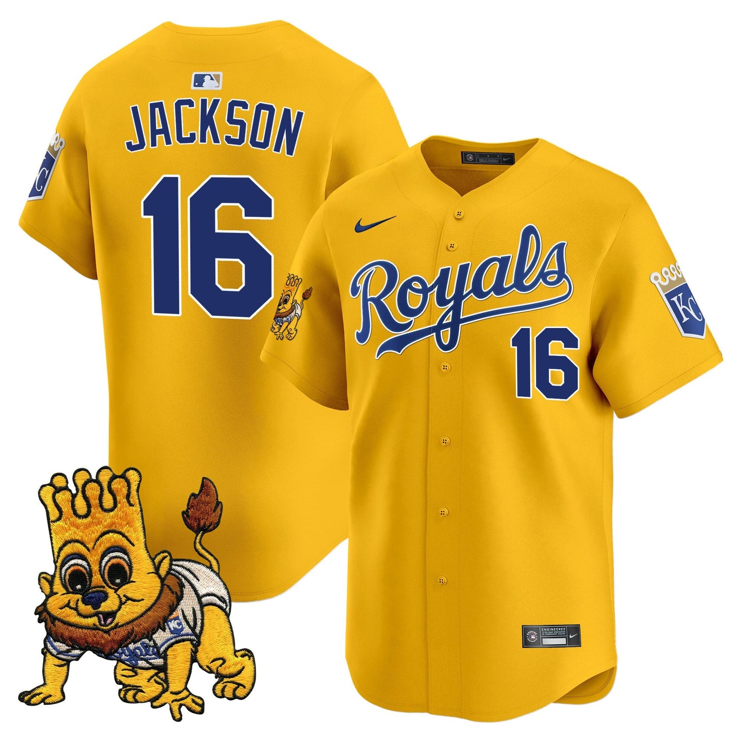 Kansas City Royals Sluggerrr Patch Vapor Premier Limited Jersey - All Stitched