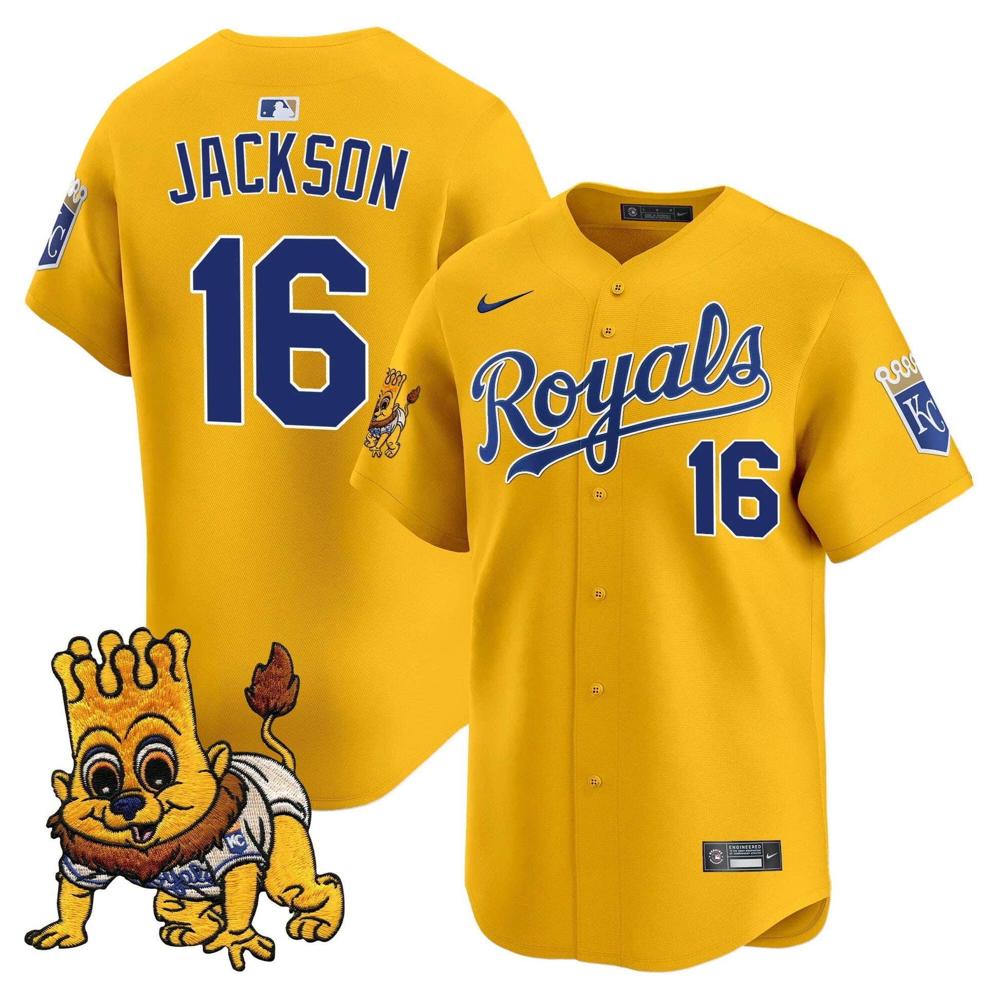 Kansas City Royals Sluggerrr Patch Vapor Premier Limited Jersey - All Stitched