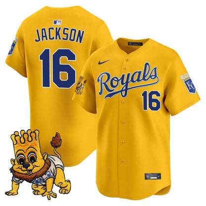 Kansas City Royals Sluggerrr Patch Vapor Premier Limited Jersey - All Stitched