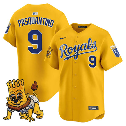 Men's Kansas City Royals Sluggerrr Patch Vapor Premier Limited Jersey - All Stitched