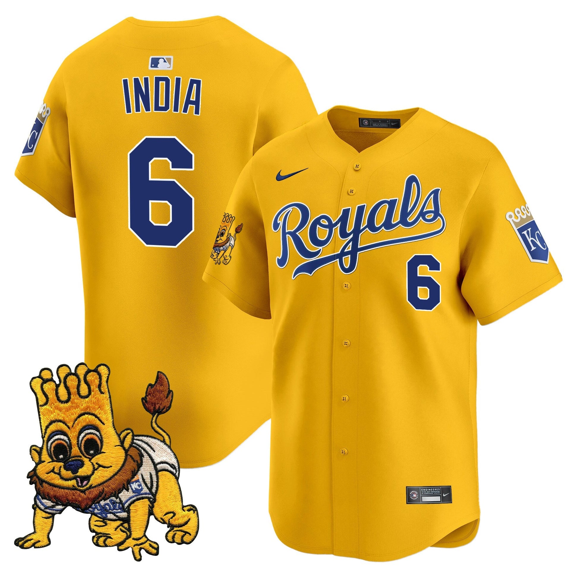 Kansas City Royals Sluggerrr Patch Vapor Premier Limited Jersey - All Stitched