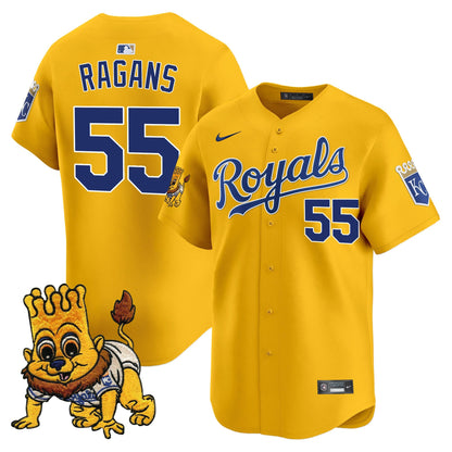 Kansas City Royals Sluggerrr Patch Vapor Premier Limited Jersey - All Stitched