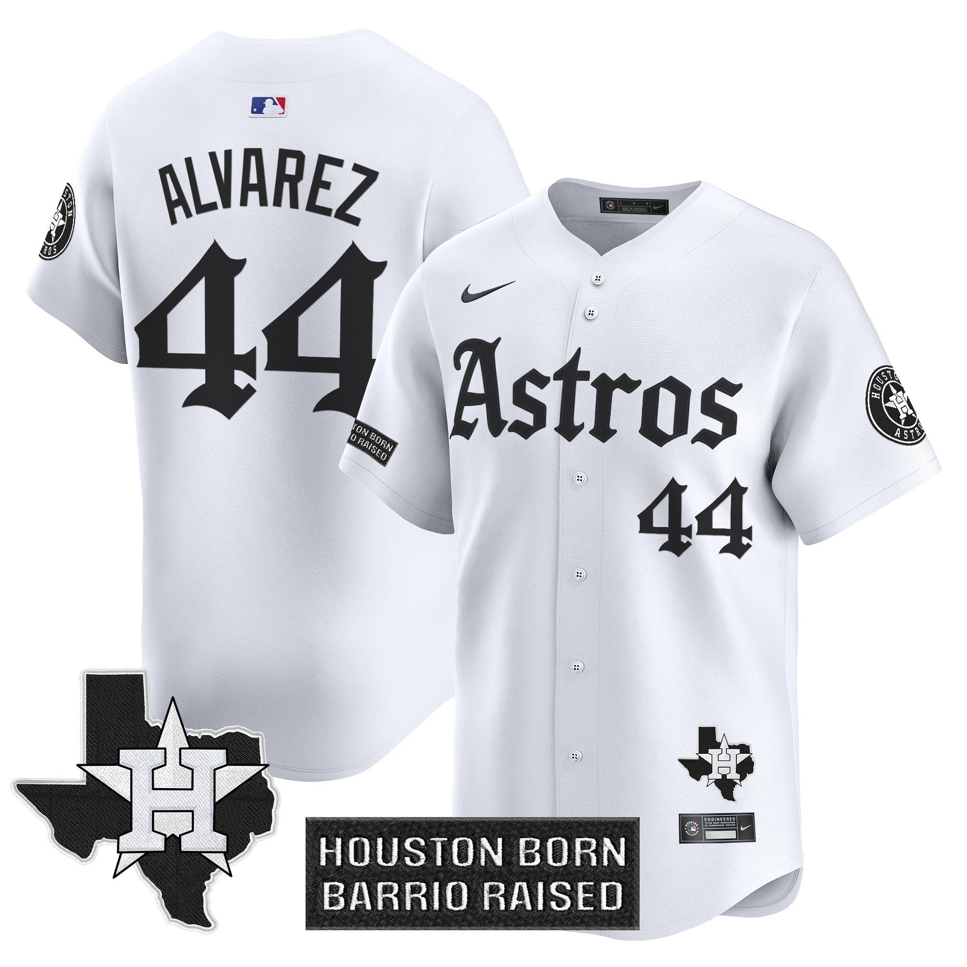 Men's Houston Astros 'Gothic Edition' Vapor Premier Limited Jersey - All Stitched