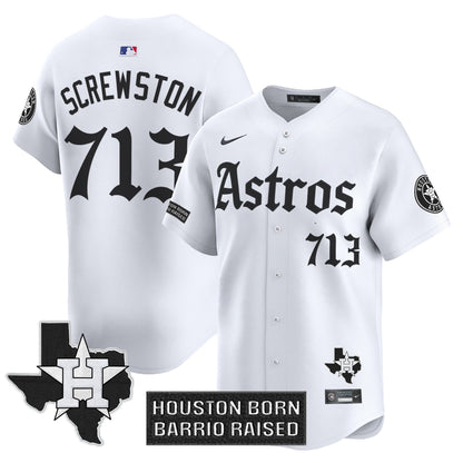 Men's Houston Astros 'Gothic Edition' Vapor Premier Limited Jersey - All Stitched