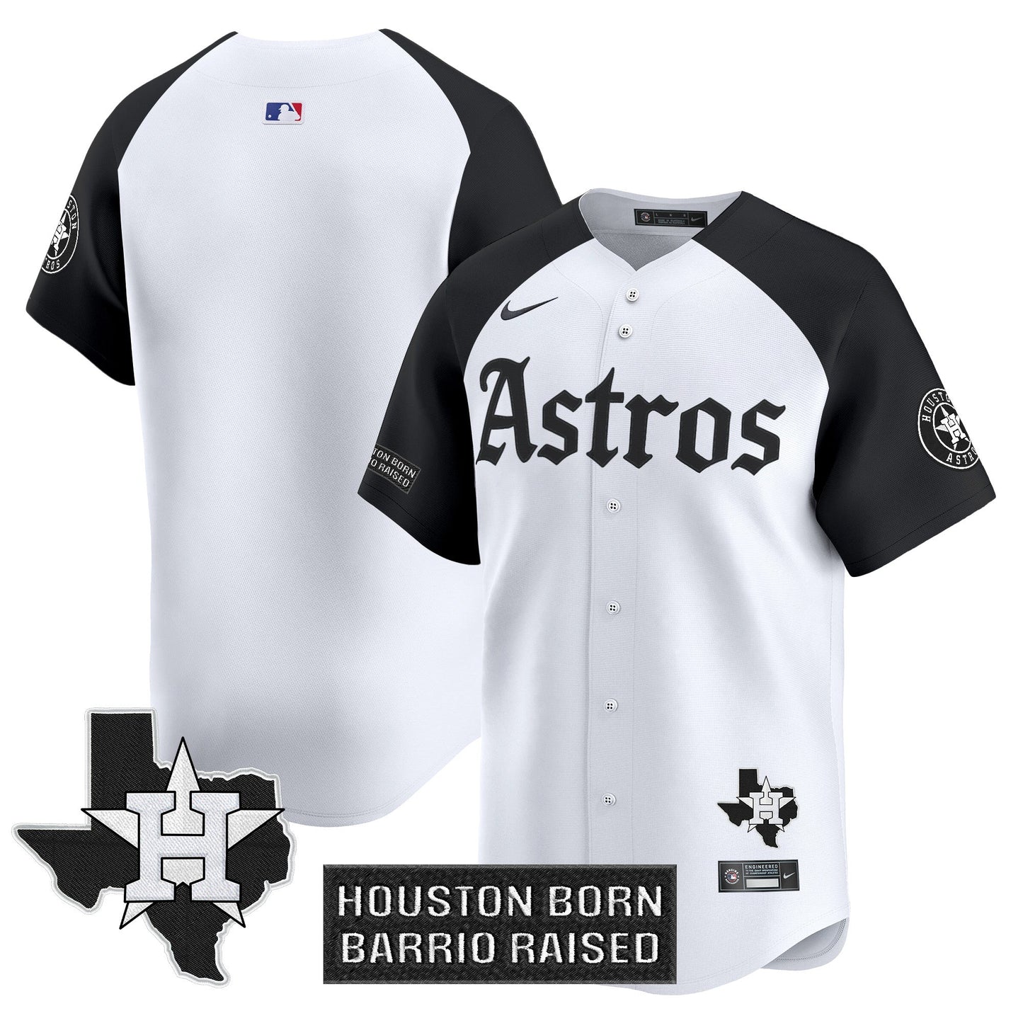 Men's Houston Astros 'Gothic Edition' Vapor Premier Limited Jersey - All Stitched