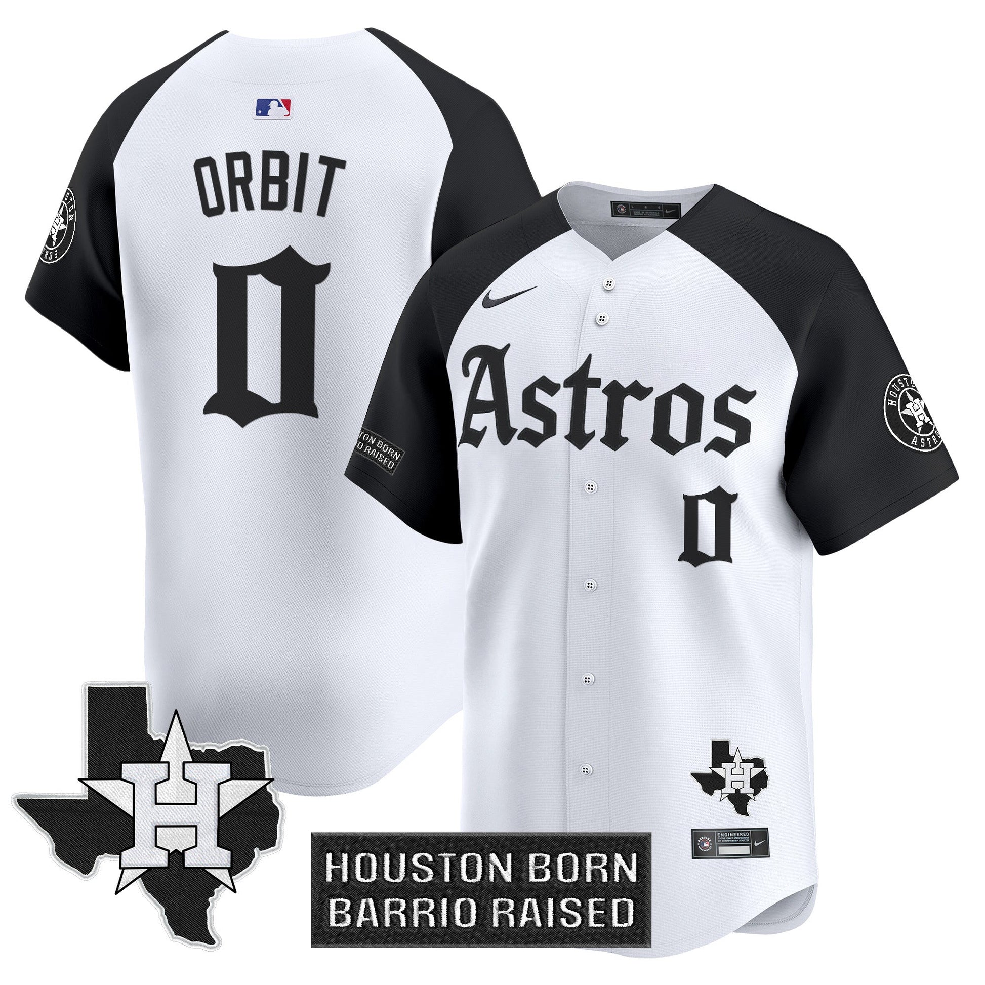 Men's Houston Astros 'Gothic Edition' Vapor Premier Limited Jersey - All Stitched