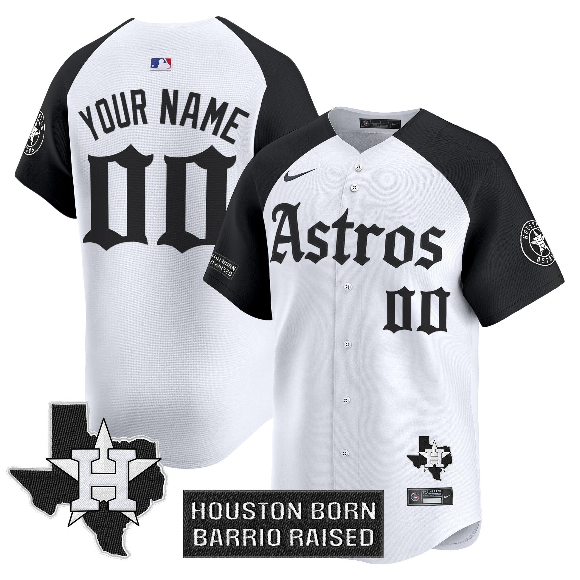 Houston Astros 'Gothic Edition' Vapor Premier Limited Custom Jersey - All Stitched