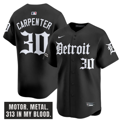 DET 'Motor Gothic Edition' Vapor Premier Limited Jersey - All Stitched