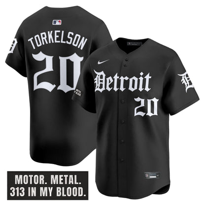 DET 'Motor Gothic Edition' Vapor Premier Limited Jersey - All Stitched