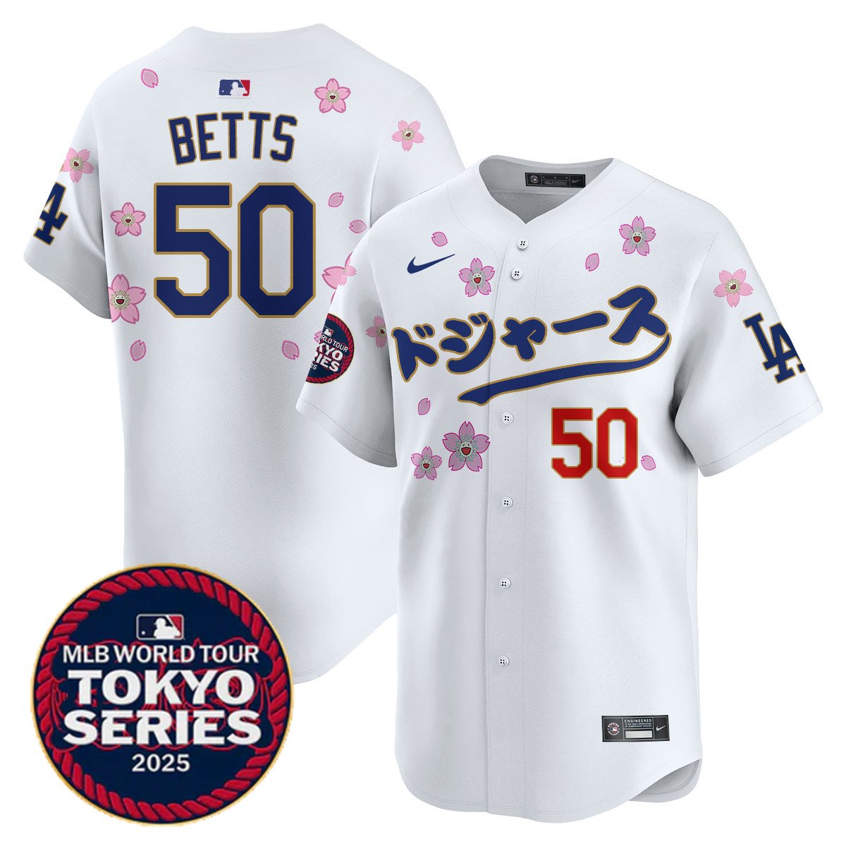 Men's Los Angeles Dodgers Tokyo Series 2025 Vapor Limited Jersey N6 - Stitched